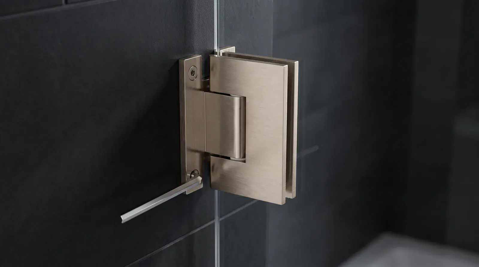 How to adjust frameless shower door hinges (and when the hinge is not the problem)