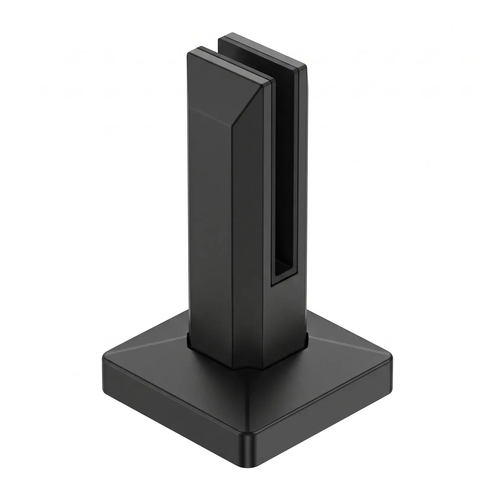 Square Floor Mount Spigot 6" (160mm) for 3/8”-1/2” Glass — photo 4 of 5