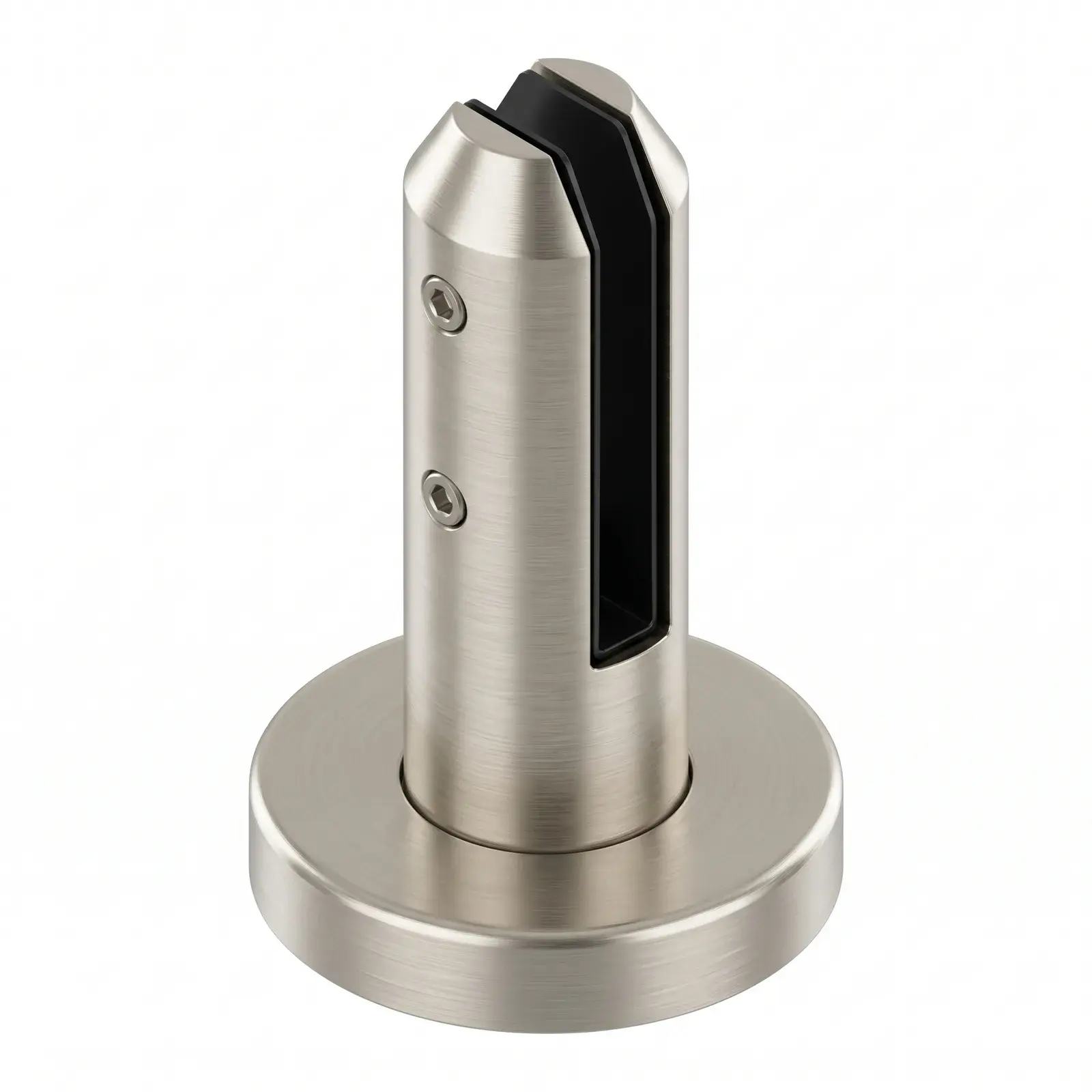 Round Floor Mount Spigot 160mm for 3/8”-1/2” Glass — photo 1 of 8