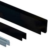 Shower Deluxe Header Kits. Header Bar & Rubber @95" Snap-in-Filler @36" 2pcs Wall Brass Brackets